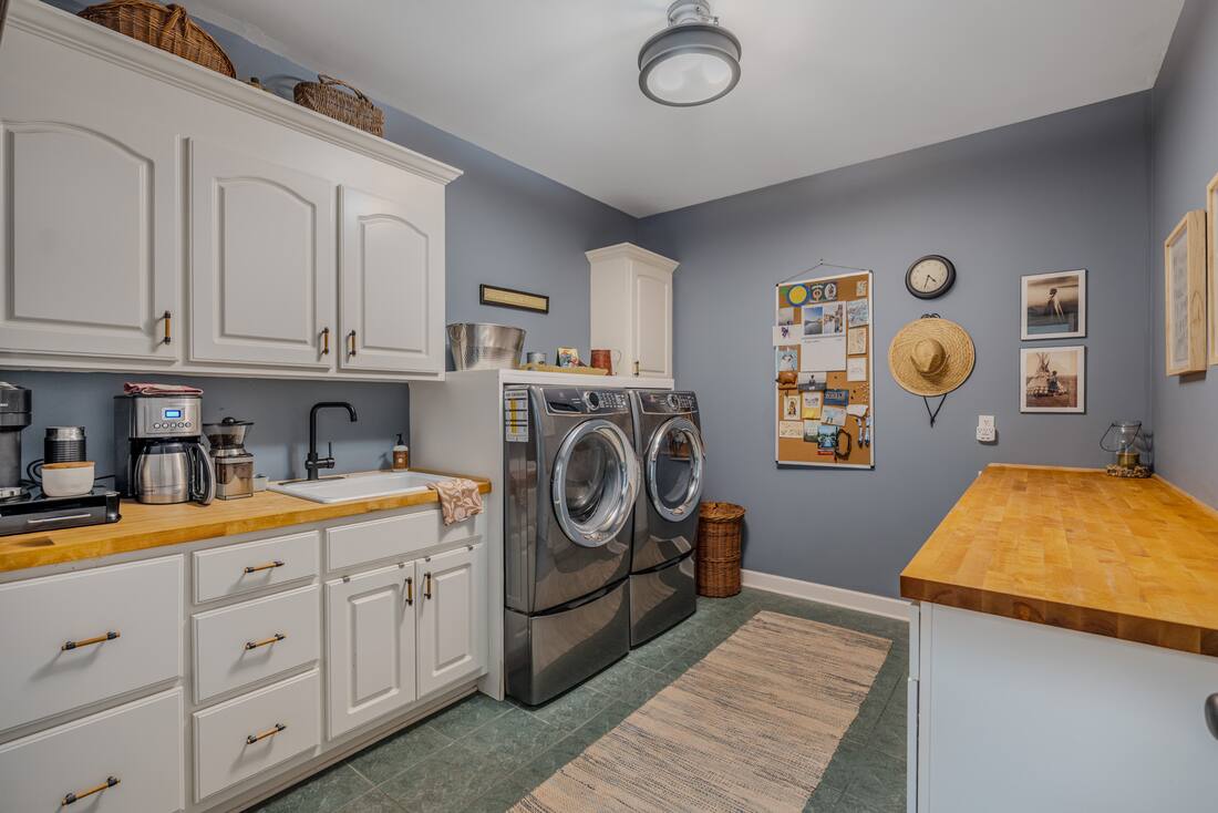 Main-floor laundry