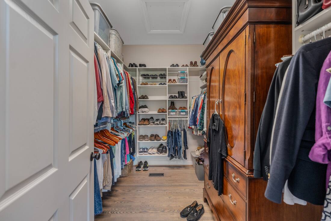 Primary walk-in closet